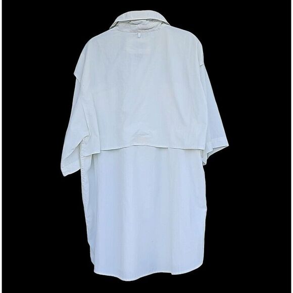 Bimini Bay White Fishing Shirt Outdoor Work Wear Technical Button Up Size XL - Picture 2 of 8